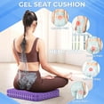 thumbnail image 5 of Gel Seat Cushion for Long Sitting, Enlarged & Thickened Patent Design Office Chair Seat Cushion, Breathable Cooling Pads for Chairs, Soft Car Cushions for Wheelchair(XX-Large, Grey), 5 of 12