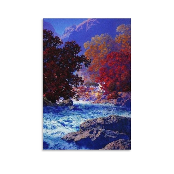 Maxfield Parrish Impresiones Pintura (51) Impresión de imagen Lienzo Póster Pintura de pared Pósteres de arte Decoración Obras de arte modernas para el hogar Regalo 16x24 pulgadas (40x60 cm)