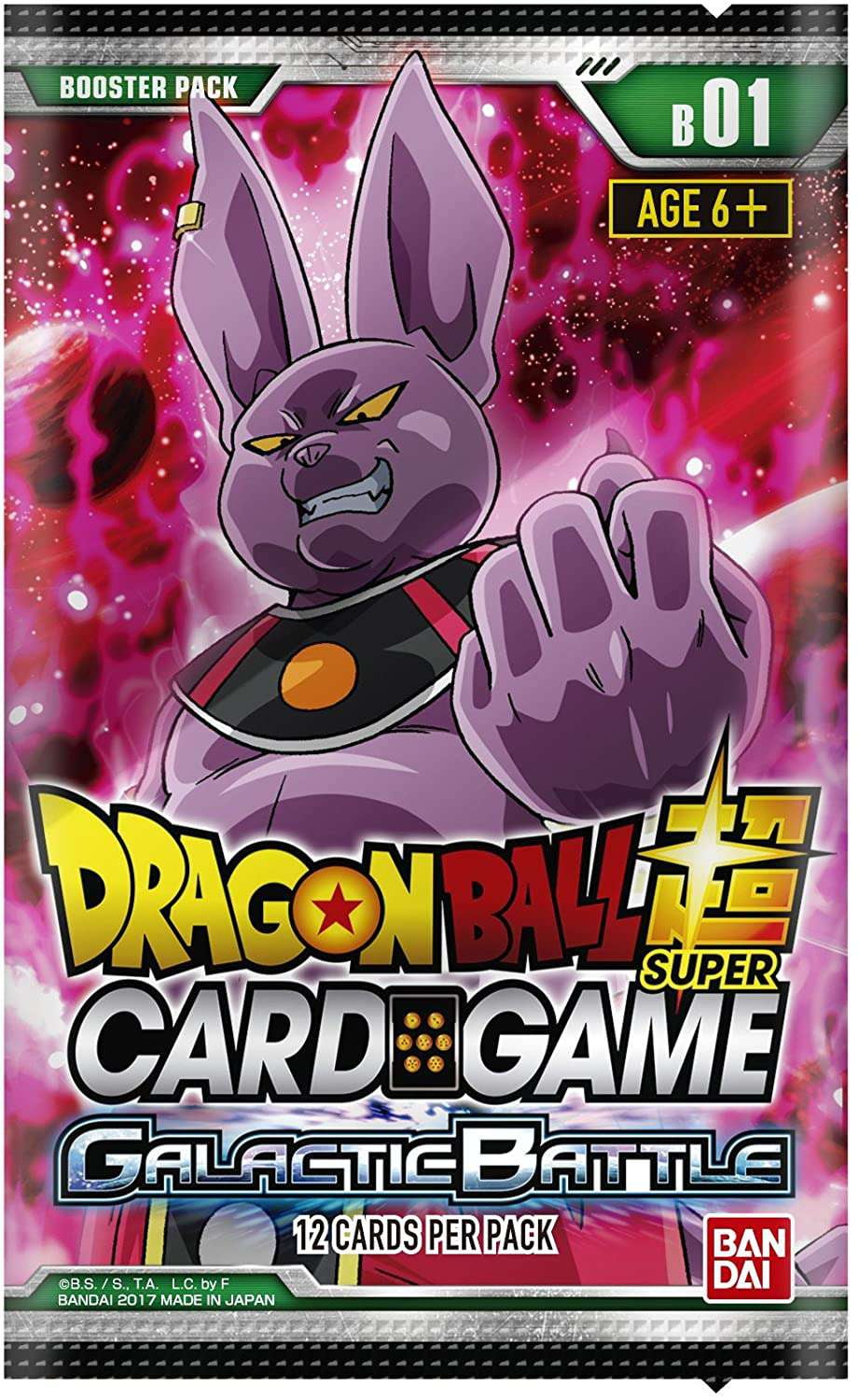 dragon ball super card game galactic battle Dragon Ball Super Card Game DBS-B01 Galactic Battle Booster Pack Factory Sealed