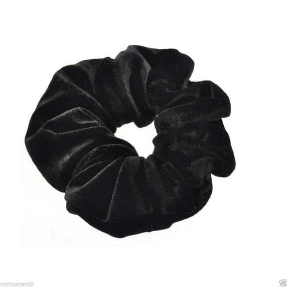 VerPetridure 10PC Velvet Ponytail Holder Hair Scrunchies Hair Ties Donut Maker Hairbands BK