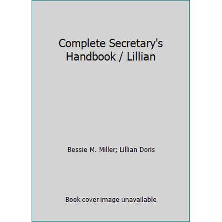 Complete Secretary's Handbook / Lillian, Used [Hardcover]
