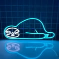 thumbnail image 4 of Handmadetneonsign Lazy Sloth Lying Floor Neon Sign, Sloth Animal Wall Art Decor, Cafe Home Bar Pub Wall Decor, 4 of 5