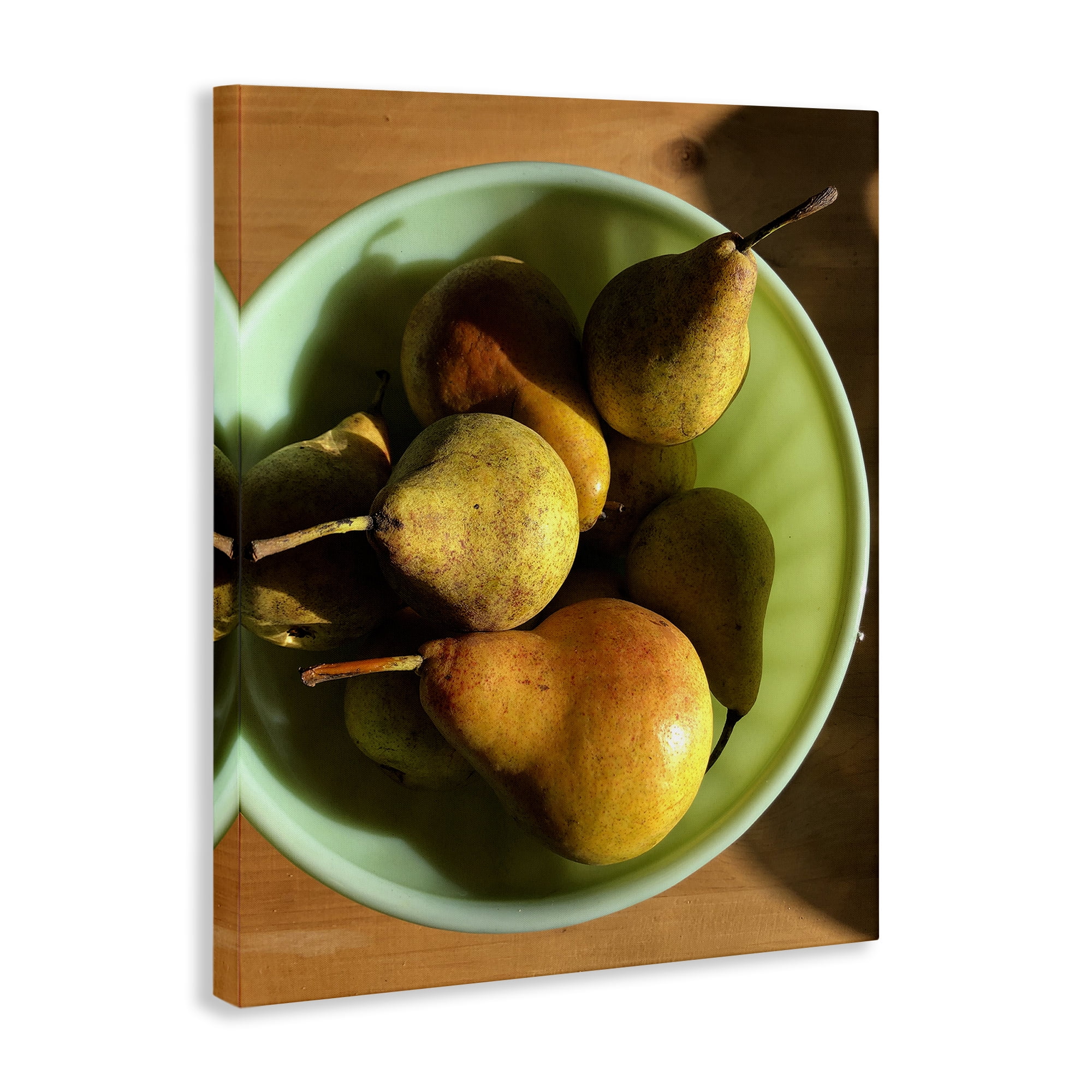 Stupell Industries Kitchen Bowl of Pears Food & Beverage Photography Wrapped Canvas Art Print Wall Art, 16 x 20