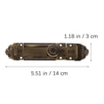 thumbnail image 4 of MasteelfCA European Style Alloy Slide Door Bolt Barrel Latch Vintage Door Security Lock, 4 of 9