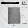 thumbnail image 5 of DII Beige Striped Cotton, Sherpa, Fleece Throws, 60" x 50", 5 of 8