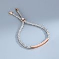 thumbnail image 1 of Pulsera de plata de ley s925 para parejas que se enamoran, para hombres y mujeres, un par de joyas tejidas a mano con diseño de nicho simple, 1 of 6
