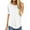 #1-WHITE, variant on Summer T-Shirts for Women Short Sleeve Tops Fashion Loose High Low Casual Dressy Tops Tunic Blouse Solid Color Darkpurple Size S