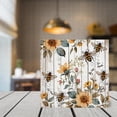 thumbnail image 2 of Bee and Flower Wooden Box Sign Bee Gifts Antique Bee Decor Farmhouse Kitchen Decor Table Centerpiece Ideas Wood Block Signs Housewarming Gifts 7x7 In, 2 of 6