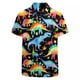 thumbnail image 3 of Nuevas camisas hawaianas de estilo de dibujos animados, camisa de manga corta con estampado 3D de dinosaurio de anime de gran tamaño para hombres, ropa Y2k, blusas Harajuku, 3 of 4