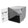 thumbnail image 3 of Botanical Dog Crate Cover, Colorful Leaves Meadow Foliage Watercolor Plants Petals Branch Mother Nature, Easy to Use Pet Kennel Cover Small Dogs Puppies Kittens, 7 Sizes, Multicolor, by Ambesonne, 3 of 6
