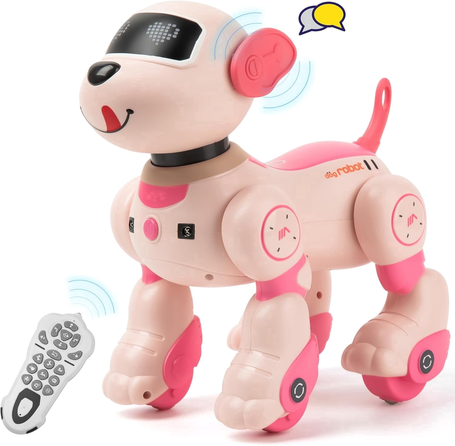 Ledovan Robot cane giocattolo telecomandato, può programmare, ballare