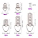 thumbnail image 3 of 7 Diseños 415PCS Kit de Portafotos Clips de Marco de Acero Inoxidable Ganchos para Colgar Cuadros Ganchos para Espejos para Colgar Cuadros Ganchos de Pared para Cuadros Surtidos, 3 of 5
