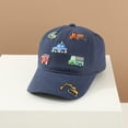 thumbnail image 2 of ZHOGXU Kids Baseball Cap Car Embroidered Adjustable Sun Protction Hat For Spring Summer Weekend Outings Vacations Beach Activities,Navy,One Size, 2 of 3