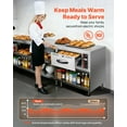thumbnail image 2 of VEVOR Commercial Electric Drawer Warmer, Single-Drawer Stainless Steel Food Warmer, Built-in Installation Warming Drawer Cabinet, 85°F–185°F Wide Temperature Range, 2 of 9