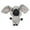 D, variant on Indestructible Pet Toy for Aggressive Chewers Squeaky Durable Teething Toys for Small & Medium Dogs Includes Elephant Monkey Koala Pig Indoor Outdoor