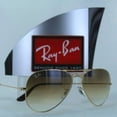 thumbnail image 4 of RB-Hip Hop-sunglasses Aviator Gradient Brown Lenses Gold Frame RB3025 Women / Men New, 4 of 5