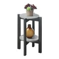thumbnail image 2 of Convenience Concepts Newport Medium 2 Tier Plant Stand, Faux Cement/Weathered Gray, 2 of 2