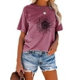 thumbnail image 2 of Anbech Sunflower Shirts for Women Graphic Tee Ladies Patriotic Tee Shirt Christian Top Short Sleeve, 2 of 8