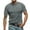 Light Gray, variant on Men's Henley T Shirts Vintage Button Henley Shirt Pullover T Shirt Streetwear Washed Tops Summer Graphic Tees