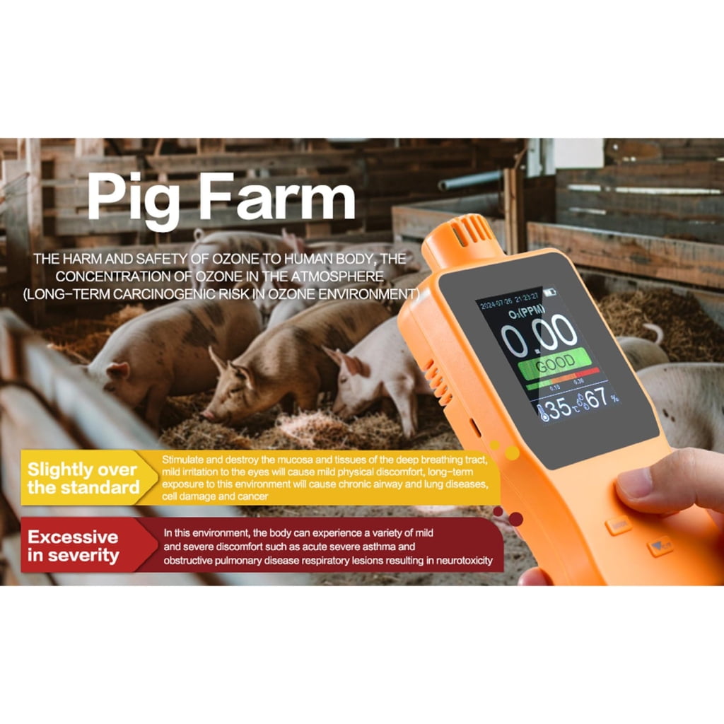 ROCKROK Ozones Analyzer Device Measurement Air Quality Meter For Environmental Testing