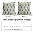 thumbnail image 6 of Christmas Tree Pillow Covers 18x18 Set of 2 Blue Xmas Rustic Style Winter Print Decorative Outdoor Pillowcases Farmhouse Holiday Throw Cushion Case Decor for Couch Sofa Bed, 6 of 6