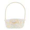 thumbnail image 1 of Cesta de mimbre de plástico con asa para flores, cesta de picnic, cesta de frutas, cesta tejida a mano, 1 of 2
