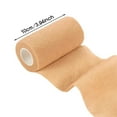 thumbnail image 2 of 6 Self Bandage Wrap Tape 4 Inch X 5 Yards for Knee Support Athletic Sports Injury Recovery Tan Elastic Grade, 2 of 7