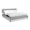 thumbnail image 2 of Jennifer Taylor Home Diego Low Upholstered Platform Bed, King, Light Grey Polyester, 2 of 10