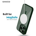 thumbnail image 4 of for iPhone 13 Pro Max Case Clear Magnetic Compatible with Magsafe, Thin Slim Transparent Non Yellowing, Hybird Soft Silicone Bumper & Hard Plastic Protective Cover for Women, Dark Green, 4 of 13