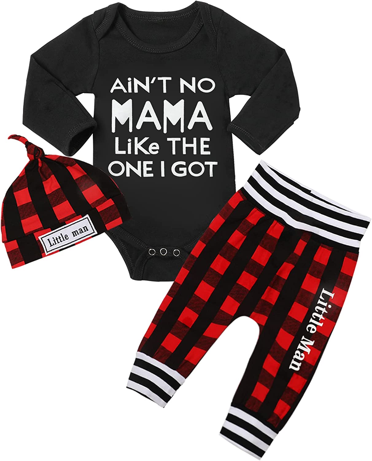Baby Boy Clothes Newborn Boy Outfits Infant Letter Print Romper Long