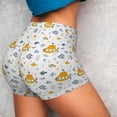 thumbnail image 4 of Uemuo Submarine Ship Pattern Women Workout Impact Shorts Scrunch Butt Lifting Gym Shorts Seamless Booty Biker Shorts-XX-Large, 4 of 8