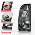 thumbnail image 2 of ANZO For Ford F-250 Super Duty 2008-2016 Tail Lights LED Black Housing Clear | 311356, 2 of 6