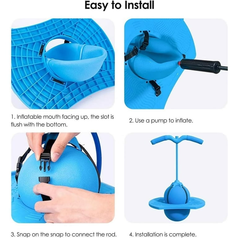 Pogo Jumper Ball Para Niños Y Adultos, Con Asa Y Bomba Incluida, Versión Con Cuerda Y Sin Cuerda, Color Morado