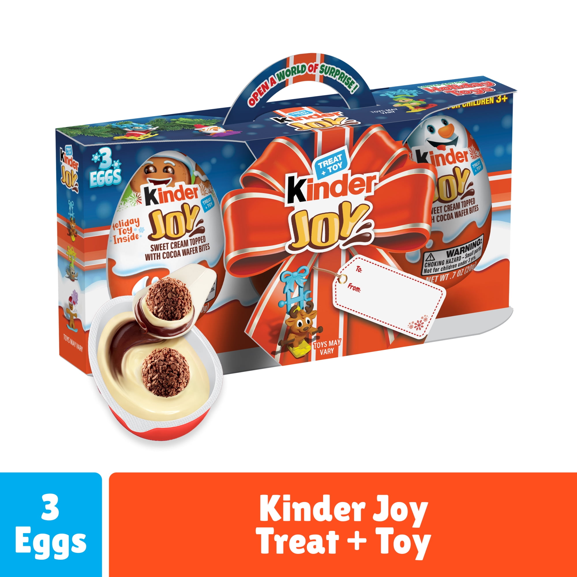 Kinder Joy Egg, 1 Count, Treat Plus Toy, Halloween Party Fun, Kids