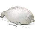 thumbnail image 5 of 60cm Seal Animal Pillow, Chubby Blob Seal Pillow Cute Seal Stuffed Animal Cotton Plush Animal Pillow Cómodo Soft Seal Hugging Pillow Back Pillow, Grey Xemadio LL-1815-1, 5 of 5
