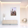 thumbnail image 5 of Empire Art Direct Seattle Skyline on Reverse Printed Art Glass and Anodized Aluminum Rose Gold Frame Wall Art, 36" x 24", Ready to Hang, 5 of 8
