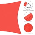 thumbnail image 4 of Yescom 20x16Ft 97% UV Block Rectangle Sun Shade Sail Outdoor Patio Pool Garden Yard Lawn Carport Net Watermelon Red, 4 of 12