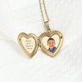thumbnail image 4 of Picturesongold.Com " Sisters " Chinese Heart Locket - 3/4 inch x 3/4 inch in Solid 14K Yellow Gold, 4 of 6