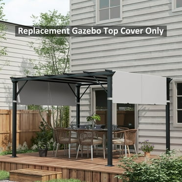 Outsunny 2 PCS Pergola Shade Cover, UV Protection Pergola Canopy Replacement, for 10 x 10ft Pergola