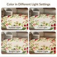 thumbnail image 7 of ODIKA 5'x7' Ultra-Soft Area Rug, Cherries Cherry Folk Symmetrical Fruit Vine Door Flowers Border None Washable, Bare feet friendly, Silk-Touch for Bedroom Home office, 7 of 7