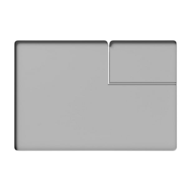 Alfombrilla de silicona, superficie antideslizante para encimera de lavadora, totalmente impermeable, Gris
