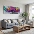 thumbnail image 3 of Large Colorful Tree of Life Canvas Wall Art, Abstract Tree Decor Painting Canvas Print for Living Room, Bedroom, Office Decorations, Gifts for Men, 3 of 7