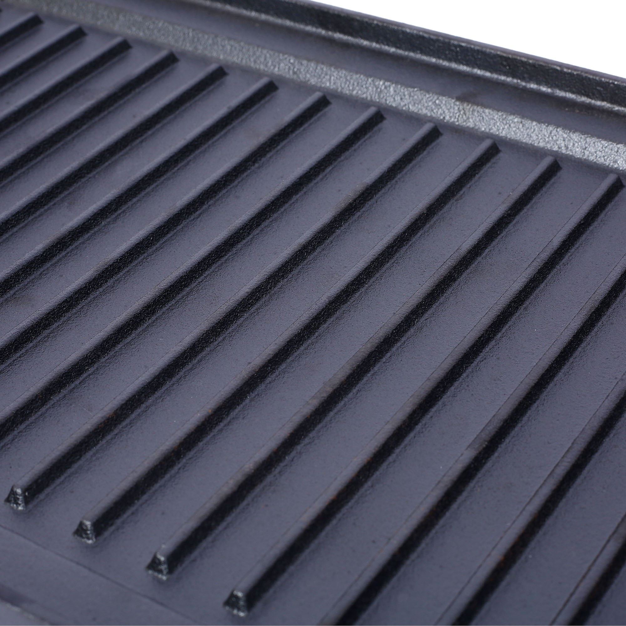 Pre-Seasoned Cast Iron Reversible Grill Griddle Black 20 Inch by 10 Inch Dual-Sided Cookware