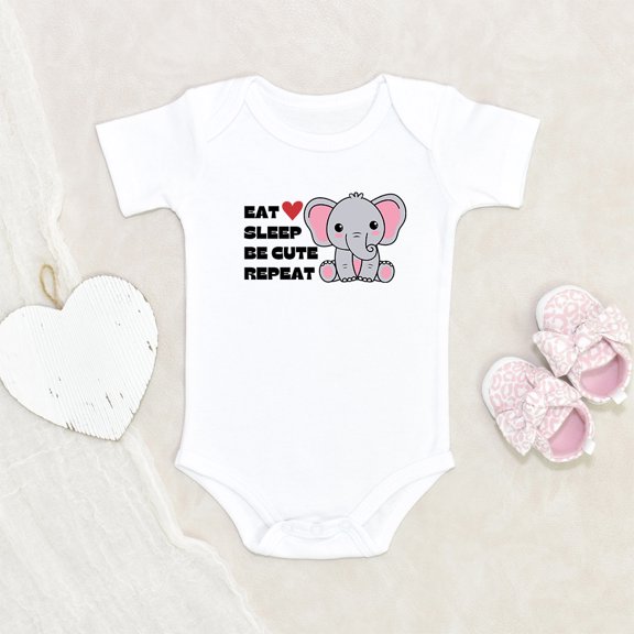 Newbabywishes - Funny Eat Sleep Be Cutest Baby Clothes for Boys and Girls - Newborn Baby Clothes