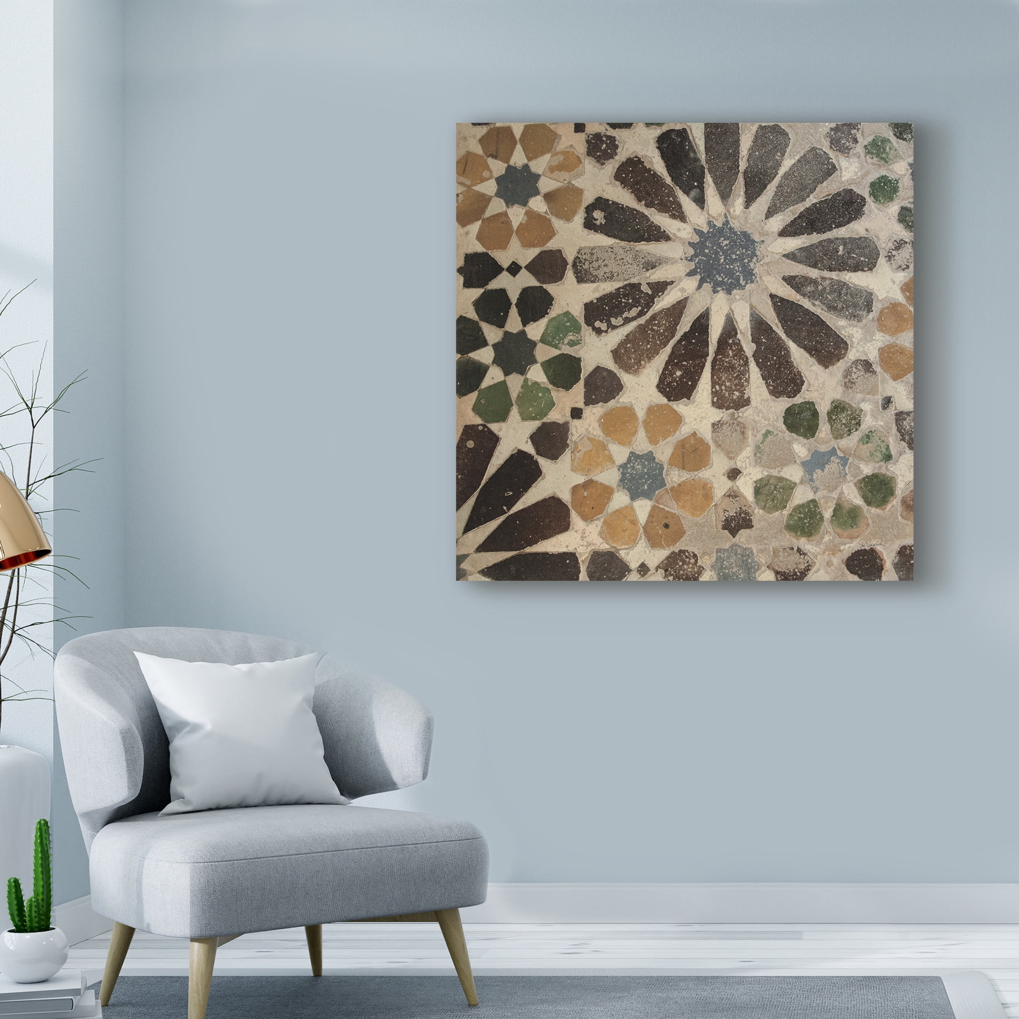 Trademark Fine Art 'Alhambra Tile III' Canvas Art by Sue Schlabach