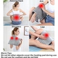 thumbnail image 2 of Heating Pad - Electric Heating Pads - Hot Heated Pad for Back Pain Muscle Pain Relieve - Dry & Moist Heat Option - Auto Shut Off Function (Light Gray, 12''x24''), 2 of 5