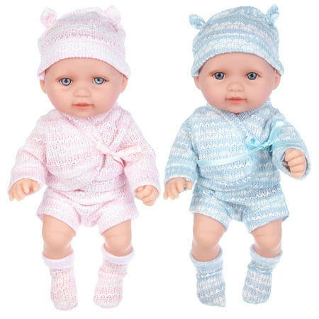 11 inch Realistic Reborn Baby Dolls Silicone Full Body for Toddlers 1-3 Boys Girls