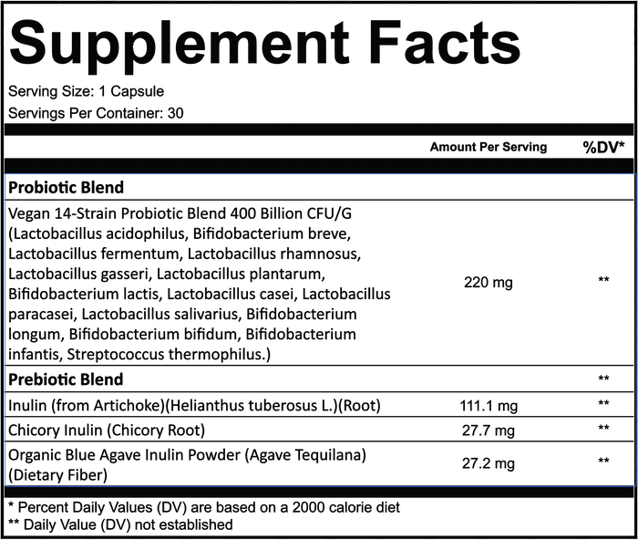 Frontline Formulations Prebiotic & Probiotic + Digestive Health Formula, Dietary Supplement, Endurance and Recovery, 60 Capsules