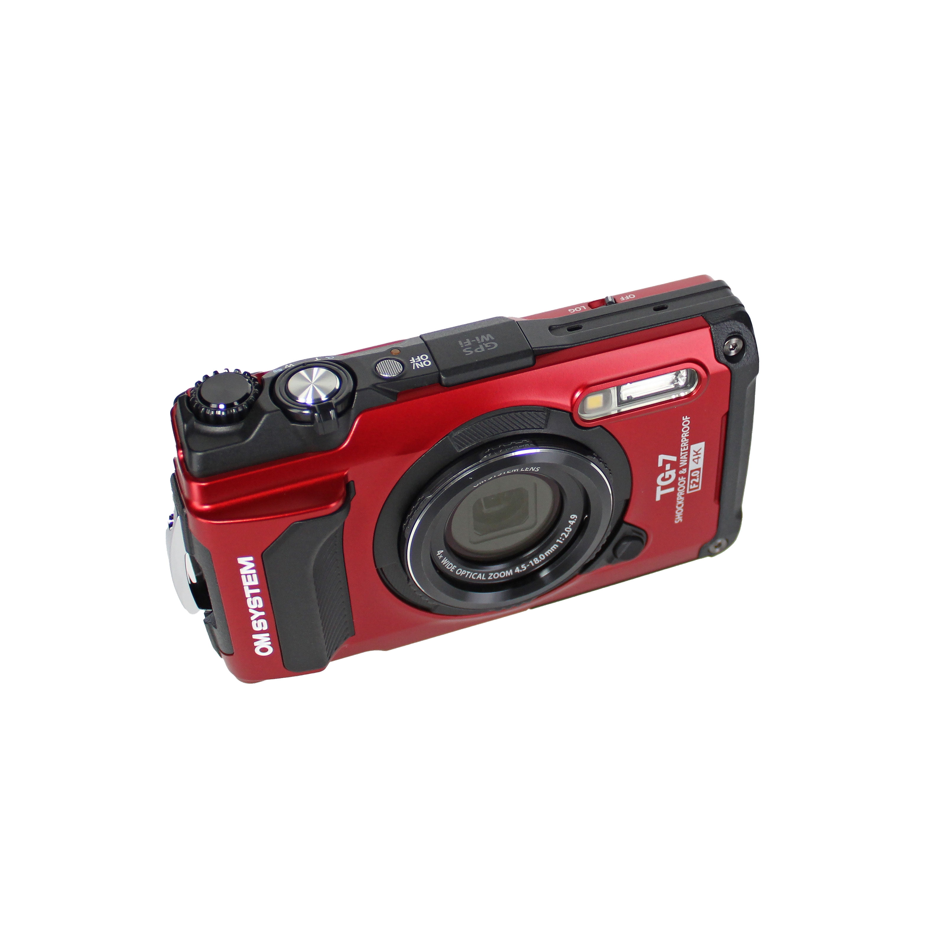 OM SYSTEM Olympus Tough TG-7 Underwater Camera | Red | 12 MP | 4x Optical Zoom Lens | SD Memory Card Compatible | New with 50-Piece Accessory Kit
