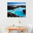 thumbnail image 2 of Acheng Blue Lagoon in Iceland in Reykjavik Wall Art Canvas Poster Decorations Paintings for Living Room Bedroom Kitchen Office Hotel Dining Room Bathroom Bar Decor 16x12in, 2 of 6